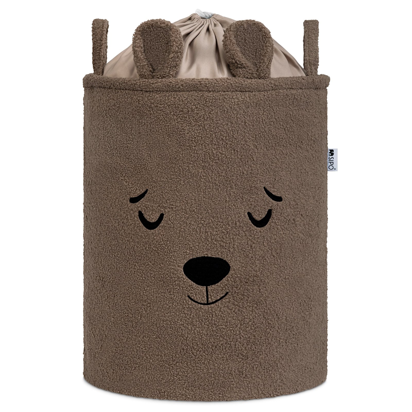 Bouclé Toy Storage Basket XL – Brown Bear – photo 2