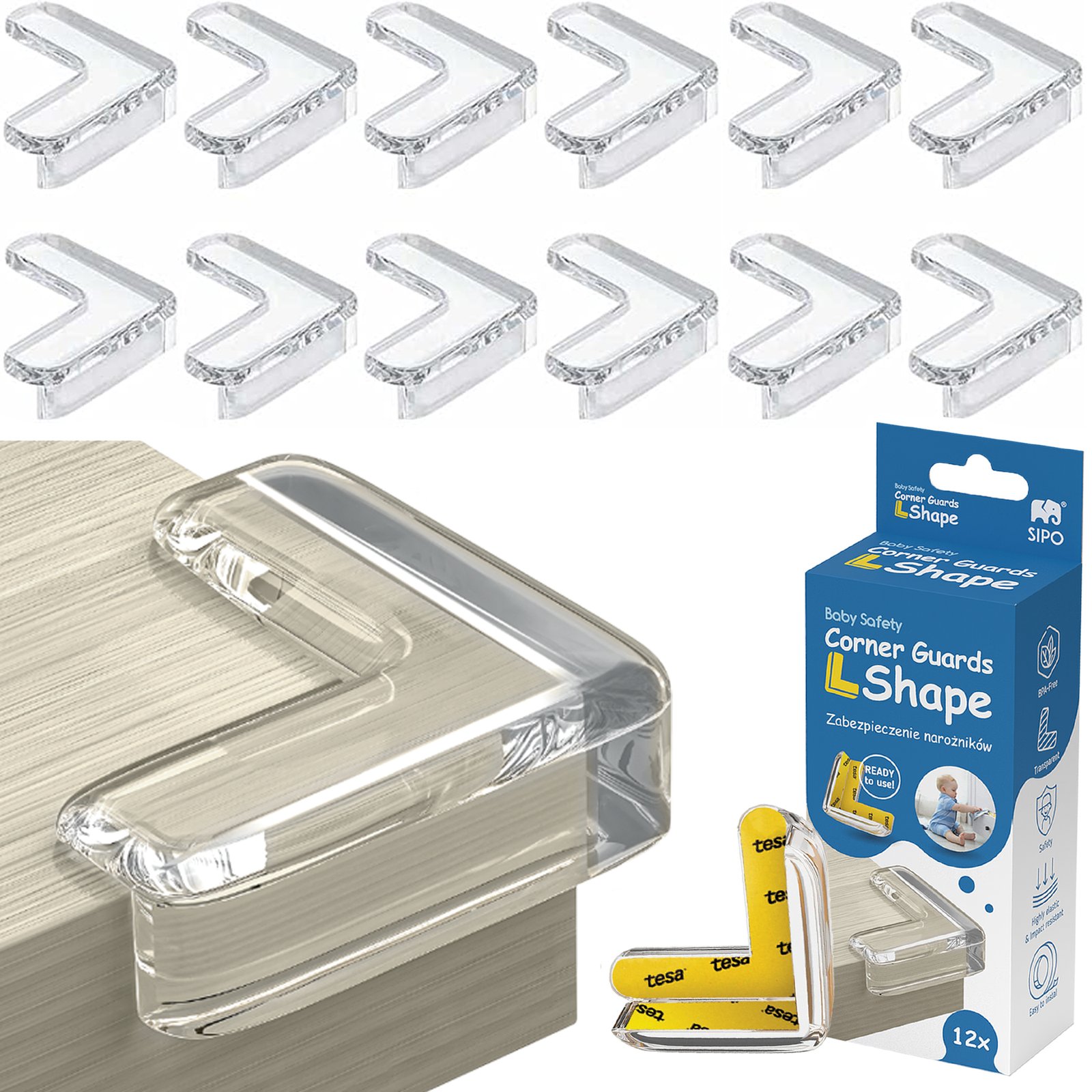 L-shaped corner guard set, 12 pcs - Image 7