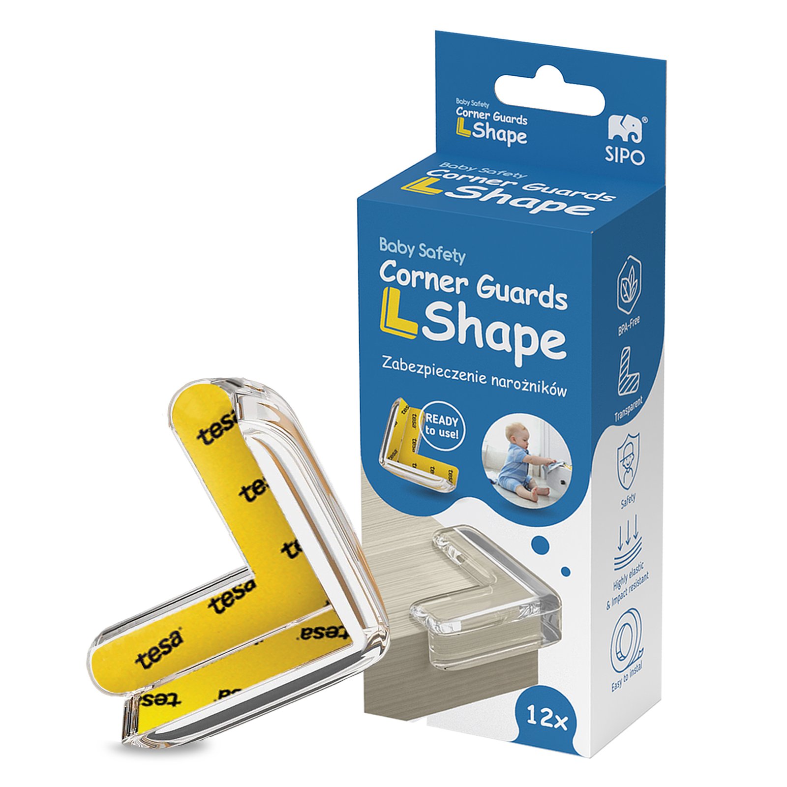 L-shaped corner guard set, 12 pcs - Image 9
