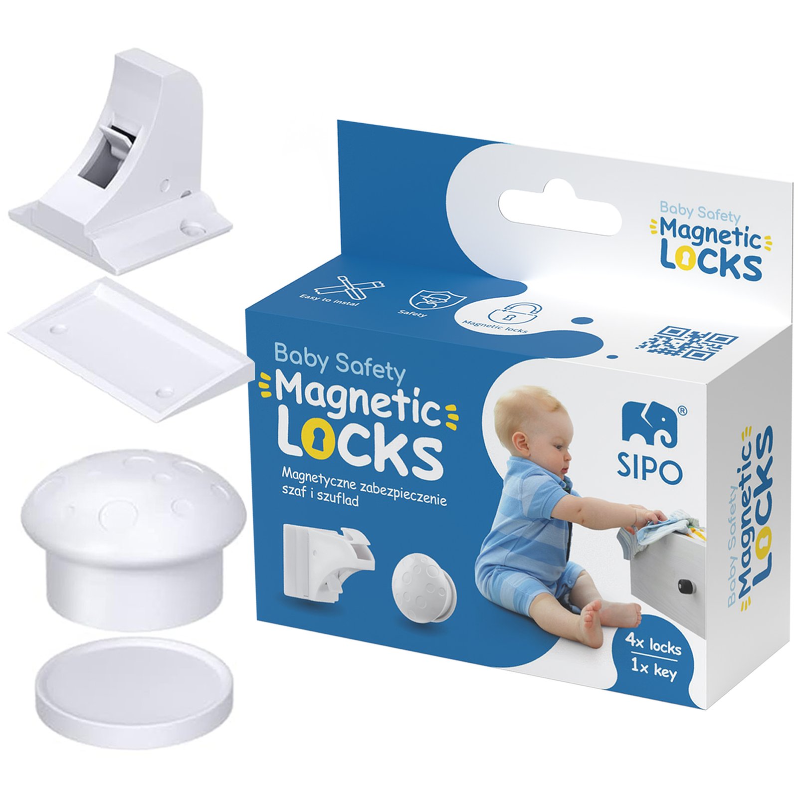 Magnetic Child Safety Locks (4 Pack) – Invisible & Drill-Free - Image 2