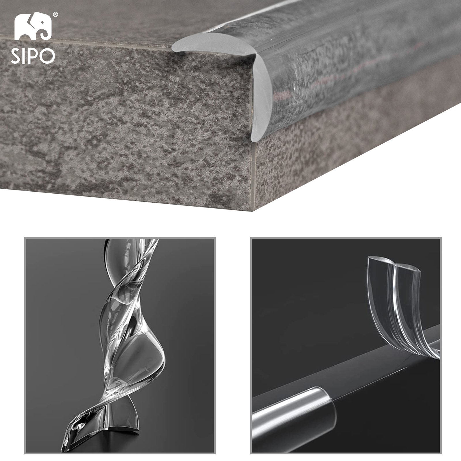 Transparent safety tape for sharp furniture edges, 1 pc - Image 4