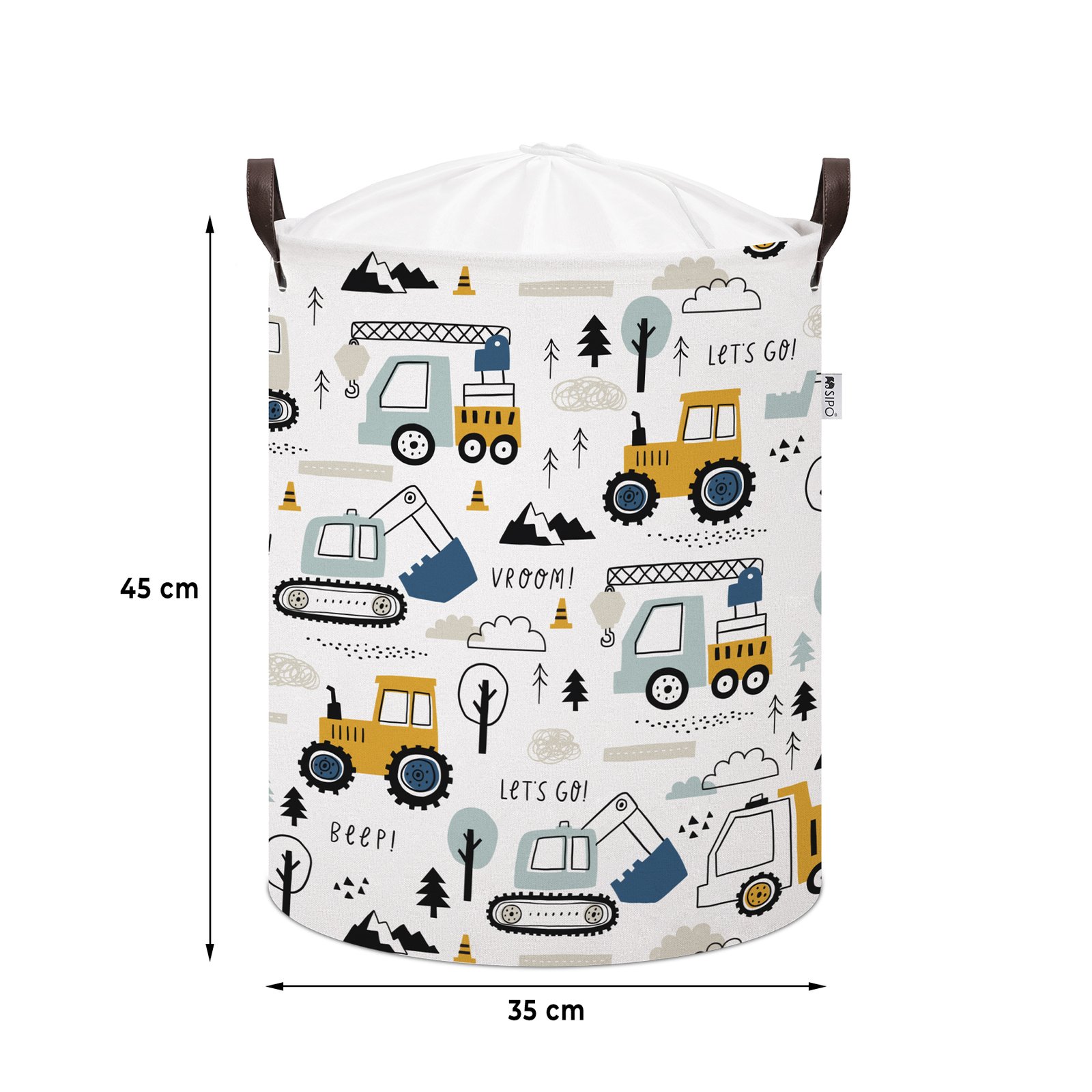 Cotton Toy Storage Basket XL – Cars – photo 5
