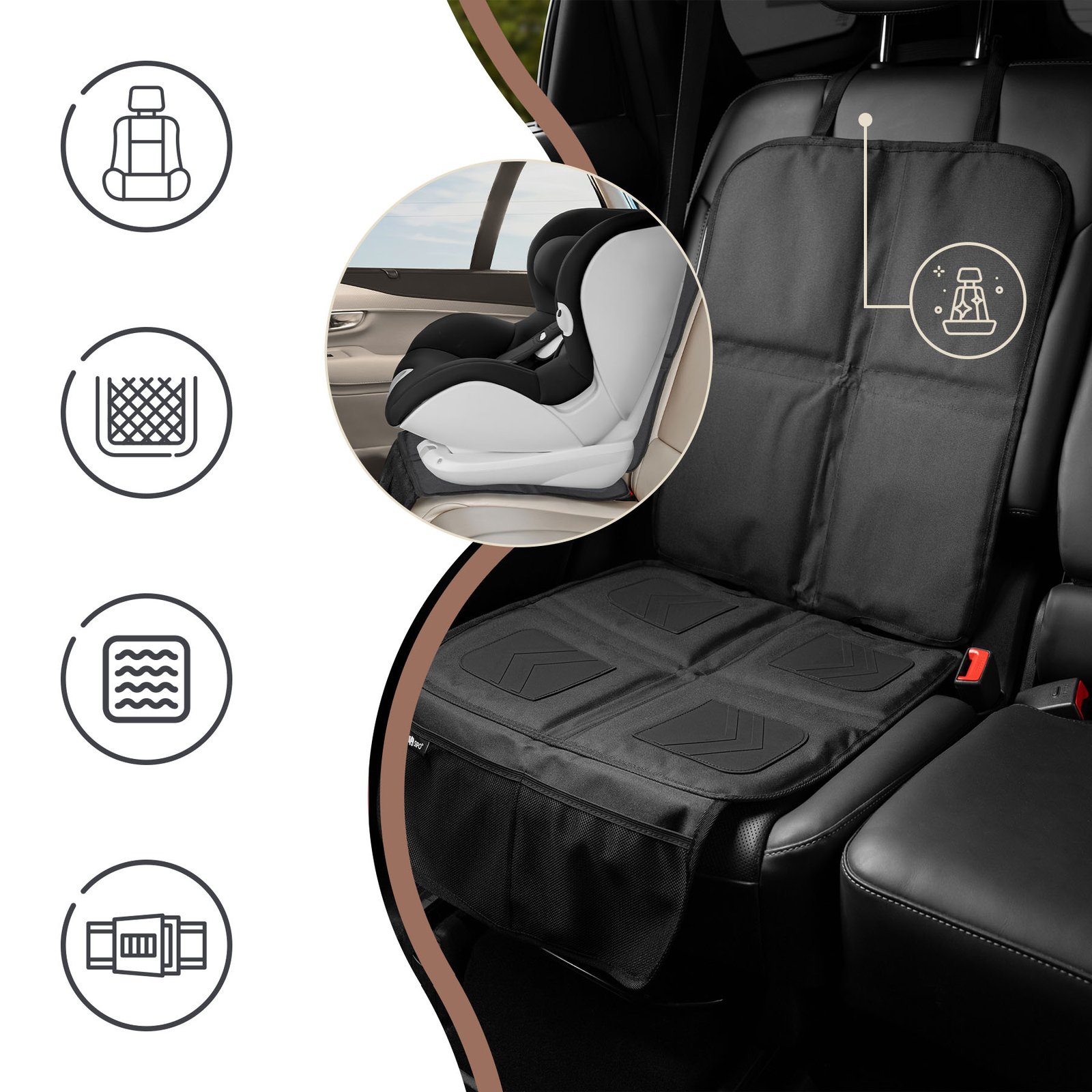 Anti-slip protective mat under car seat - Image 5