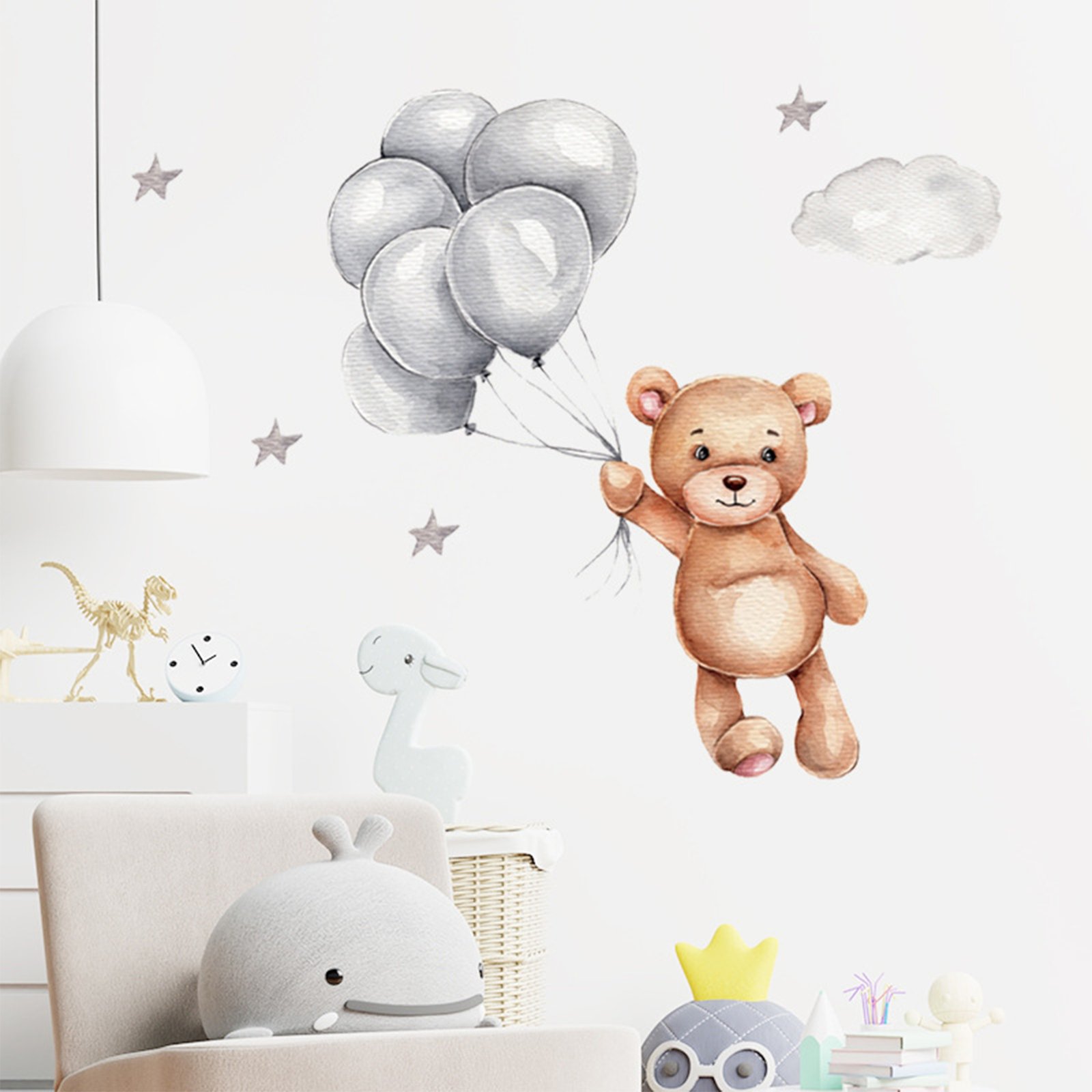 Wall Stickers for Kids’ Room – Teddy Bear with Balloons – photo 5