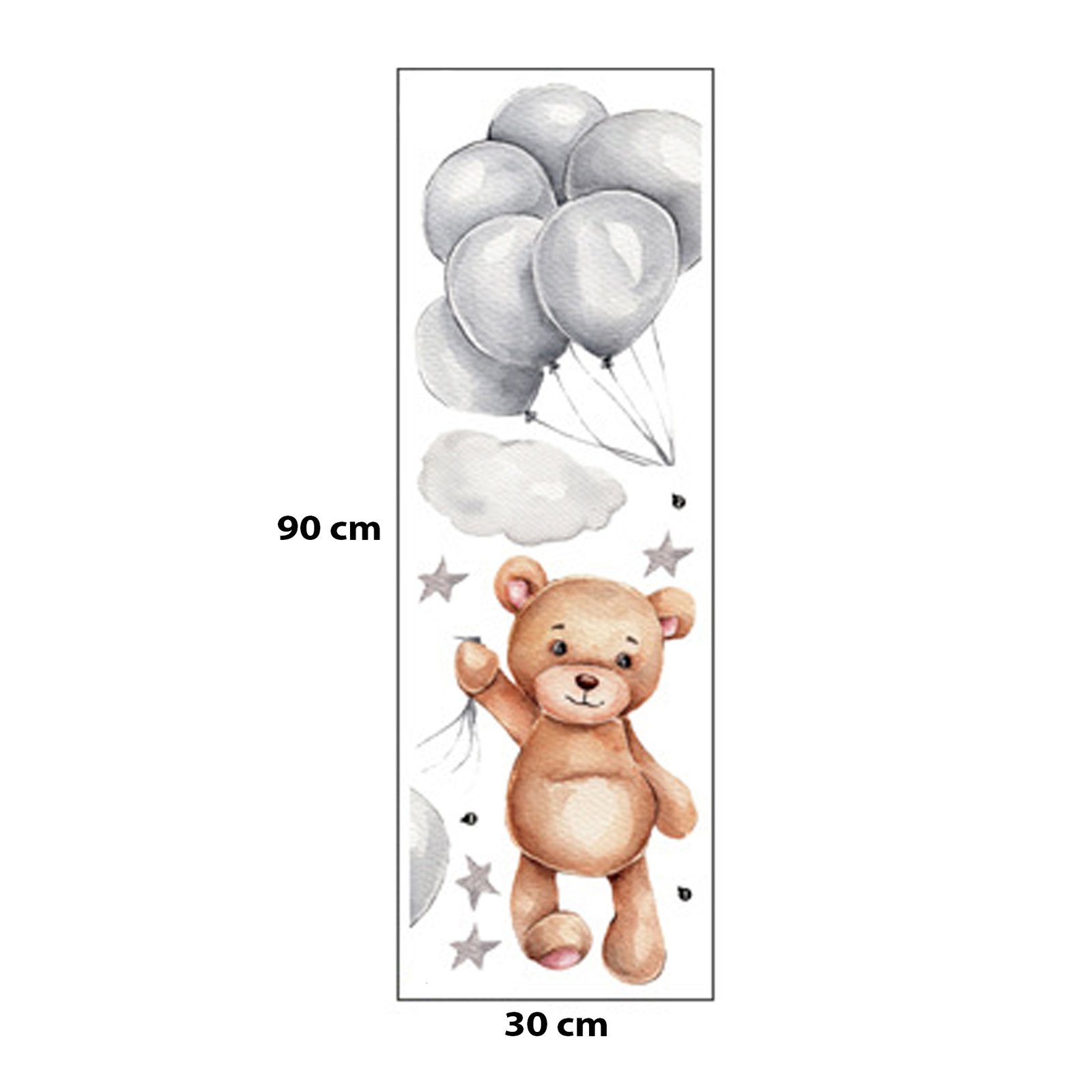 Wall Stickers for Kids’ Room – Teddy Bear with Balloons – photo 7