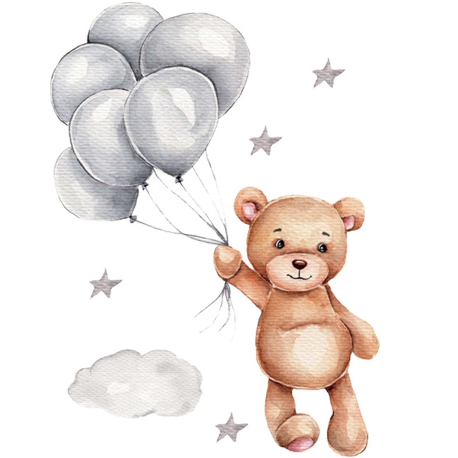 Wall Stickers for Kids’ Room – Teddy Bear with Balloons – photo 8