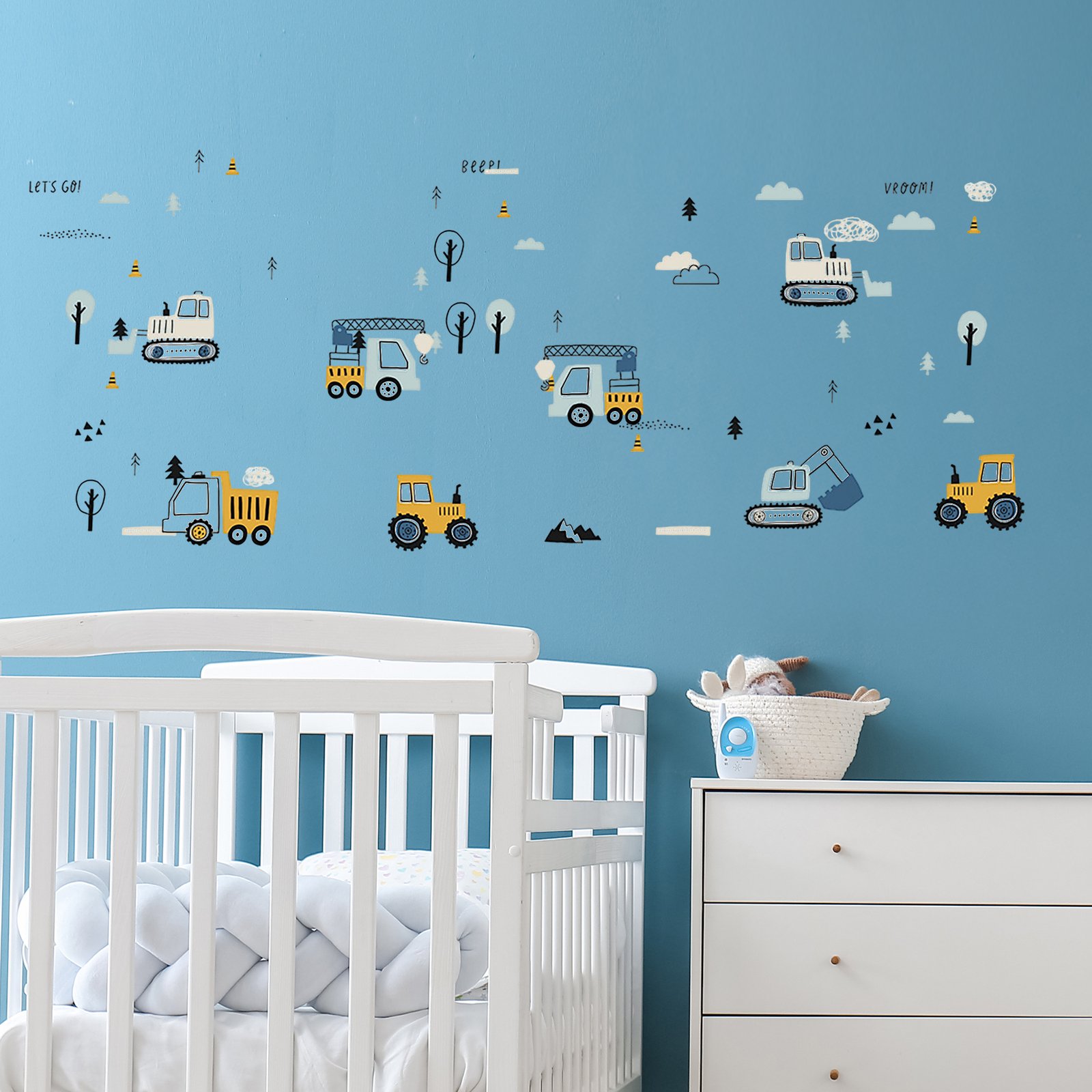 Wall Stickers for Kids’ Room – Tractors and Excavators – photo 5