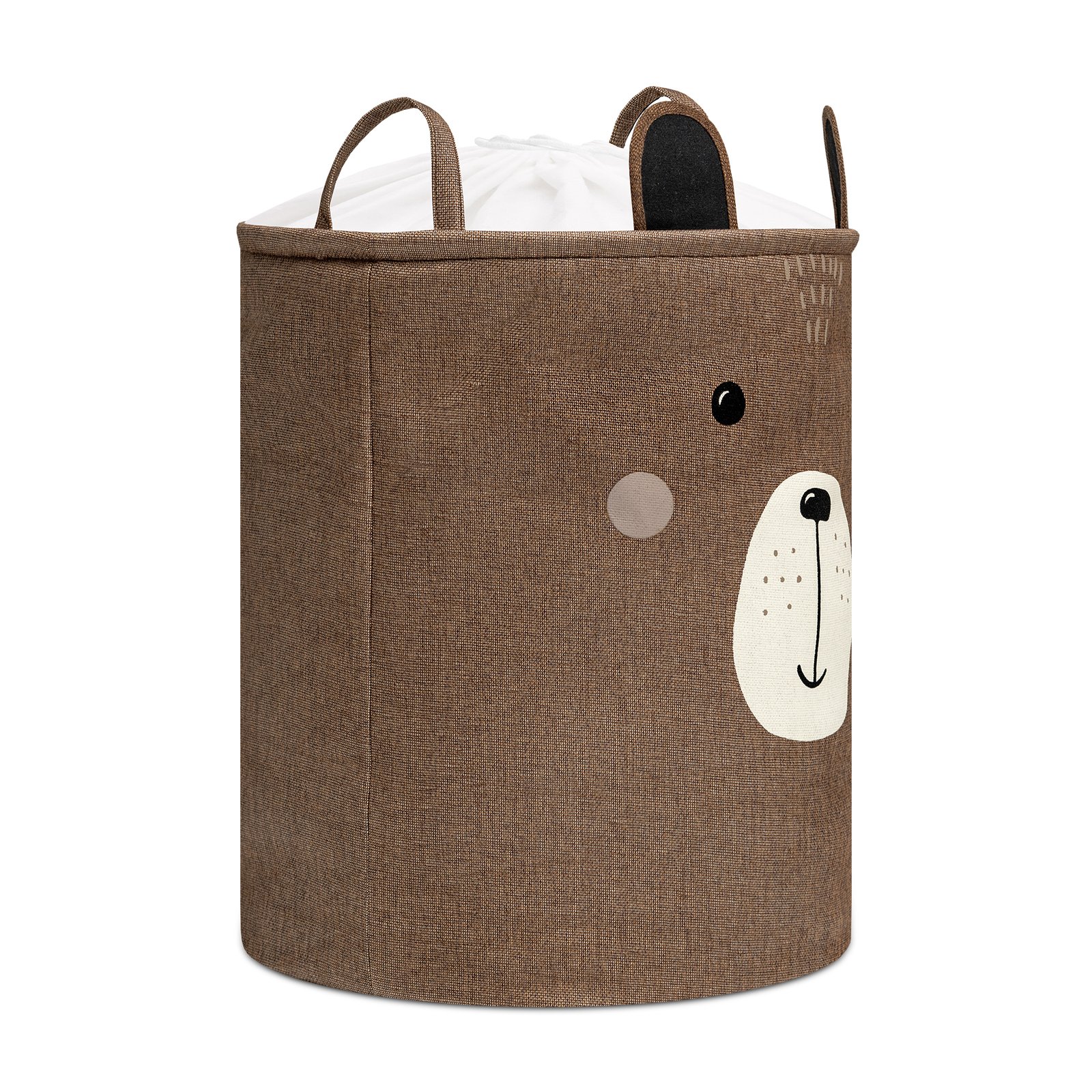Toy Storage Basket XXL with Drawstring – Brown Bear – photo 4