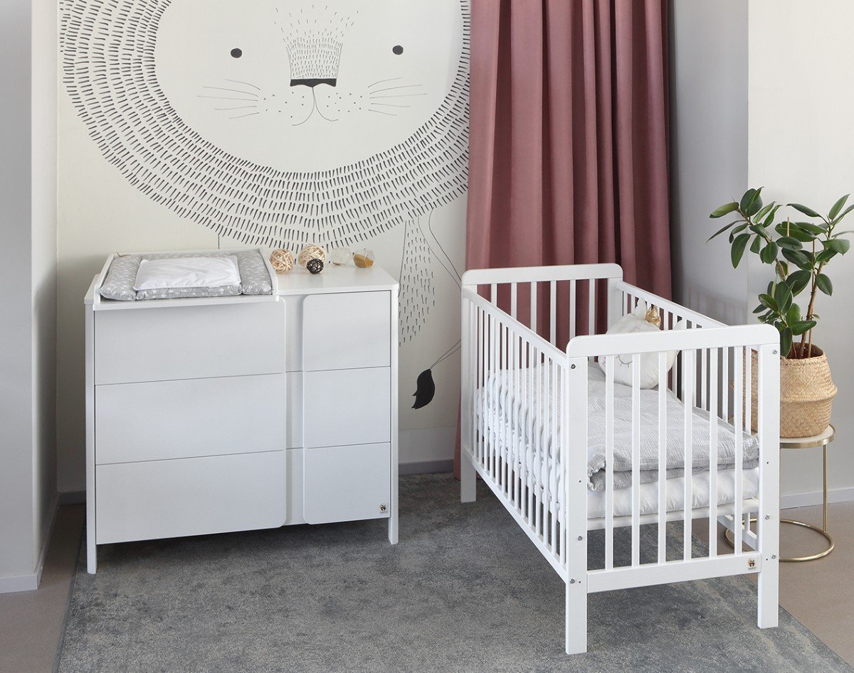 YappyUno cot, WHITE