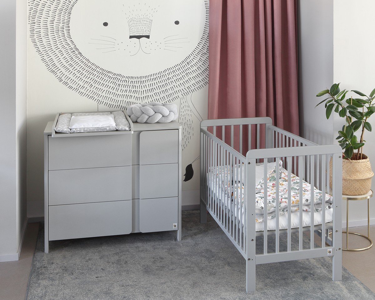 YappyUno cot, LIGHT GREY Limited