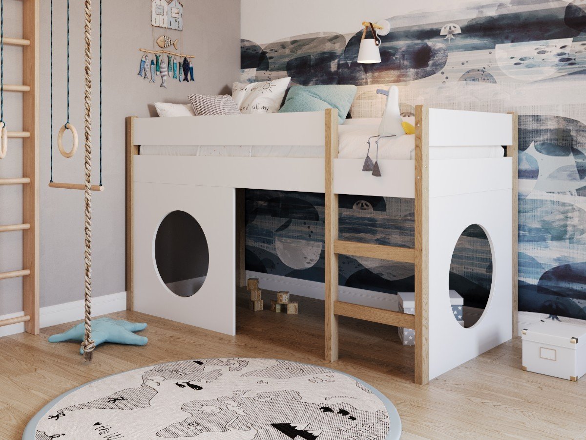 YappyGrott half-high bed, WHITE – photo 3