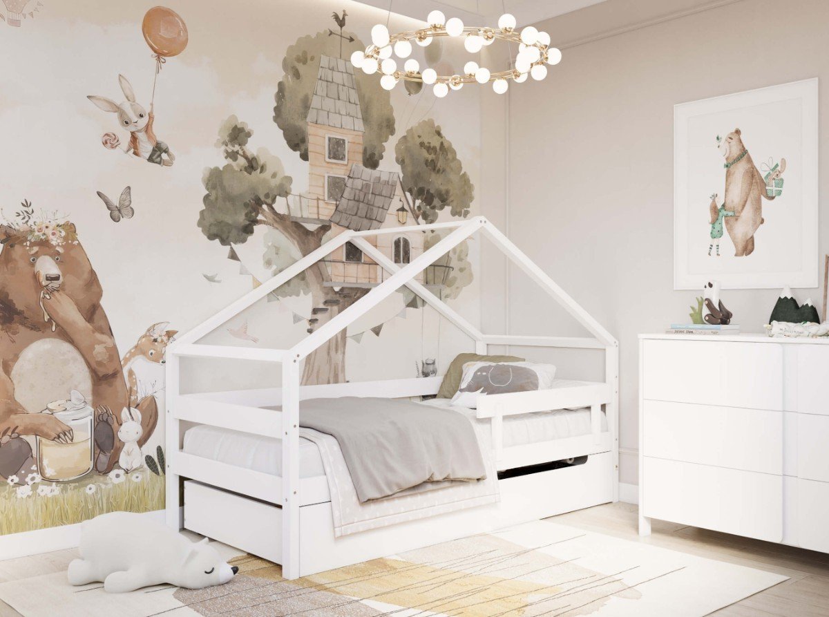 YappyHytte 200cm house bed, WHITE – photo 3