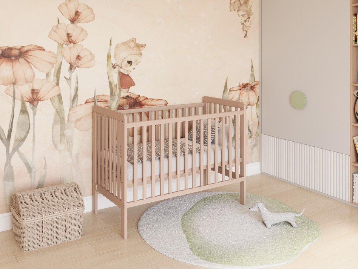 YappyUno baby cot, NATURAL