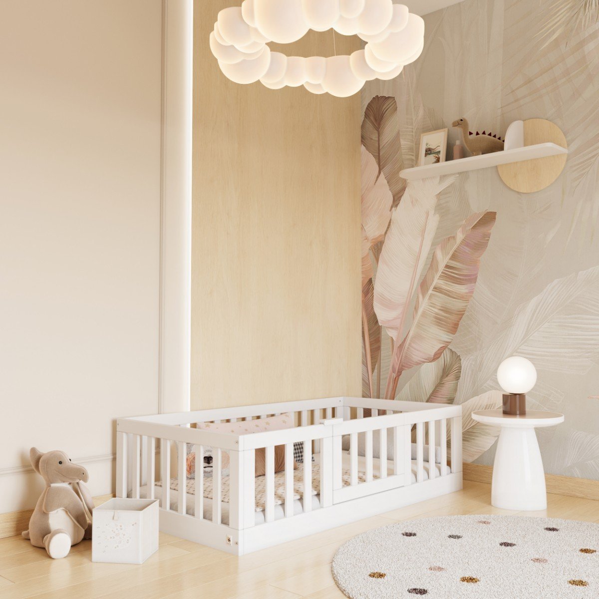 YappyCasa toddler floor bed, WHITE