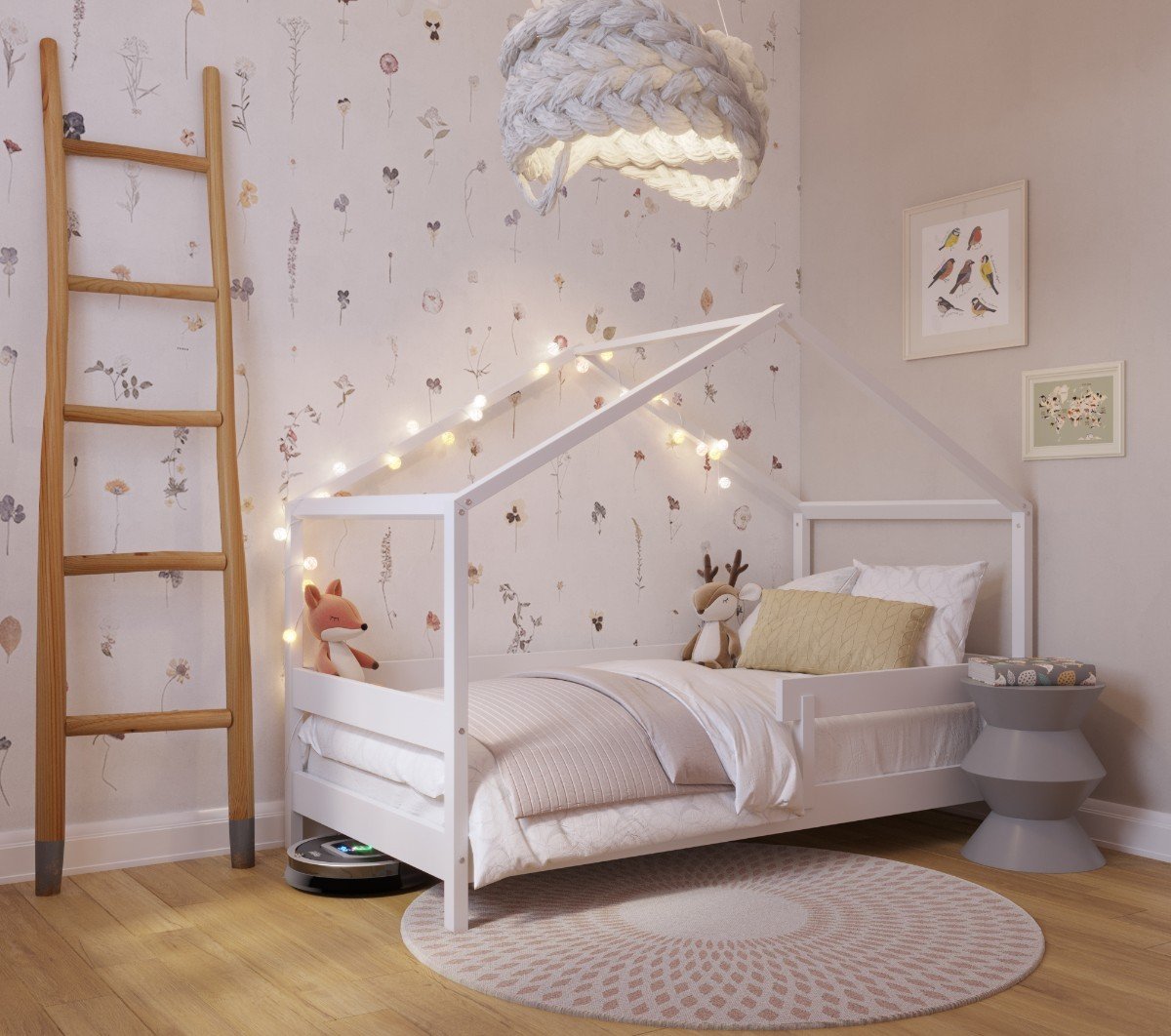 WHITE YappyHytte house bed and YappyClassic dresser – photo 3