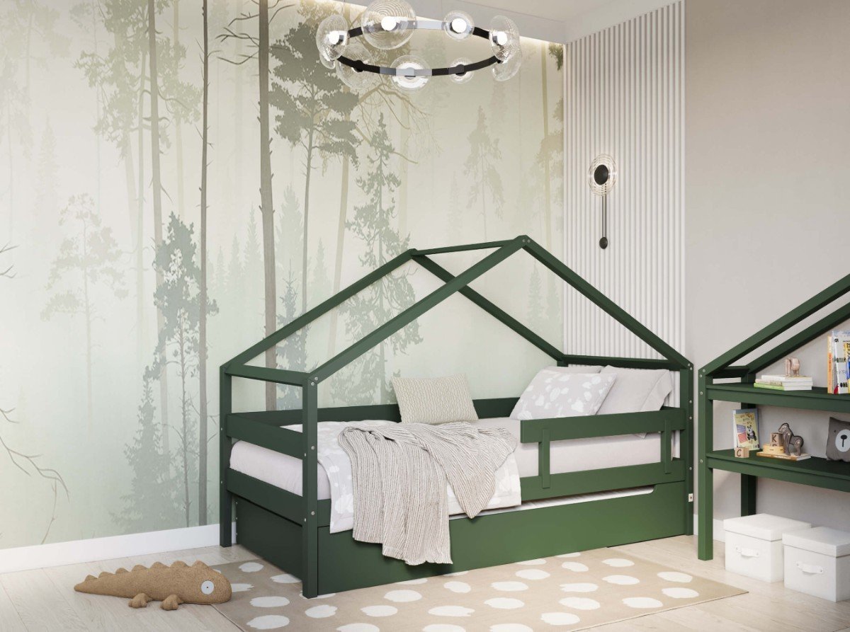 YappyHytte 200cm house bed, GREEN – photo 3