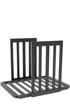 YappyÉtude crib set (short sides and mattress base) ANTHRACITE