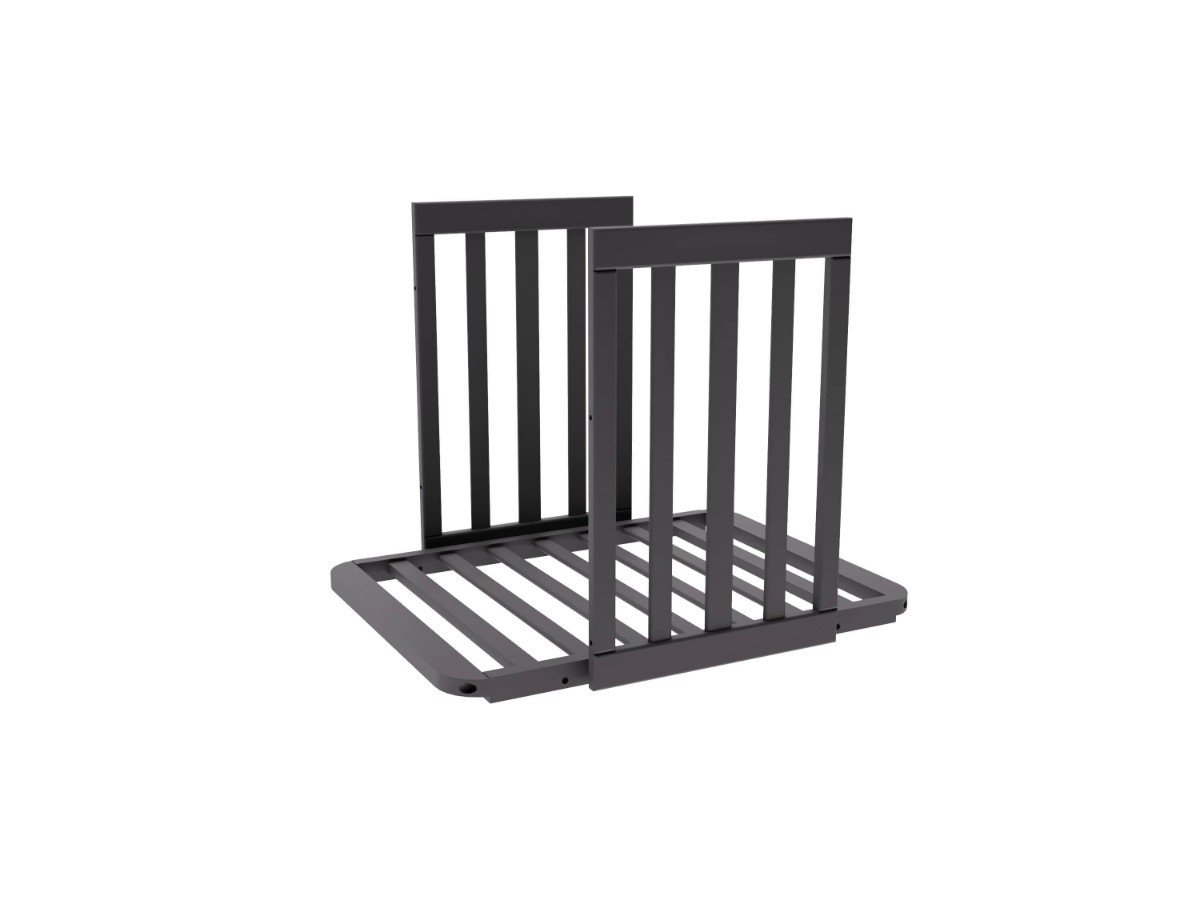 YappyÉtude crib set (short sides and mattress base) ANTHRACITE – photo 2
