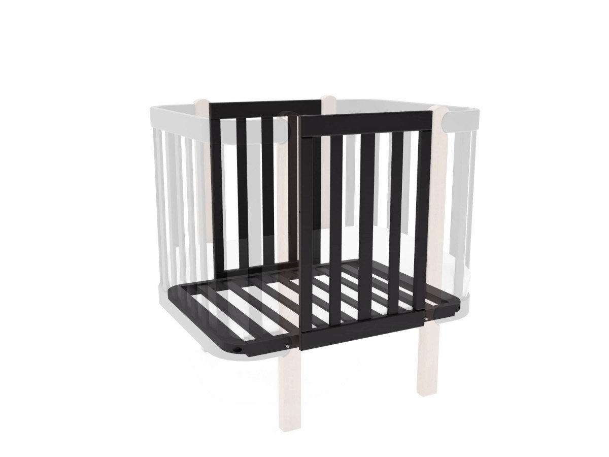 YappyÉtude crib set (short sides and mattress base) ANTHRACITE – photo 3