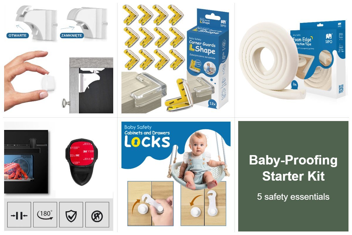 Baby-Proofing Starter Kit with 5 safety items